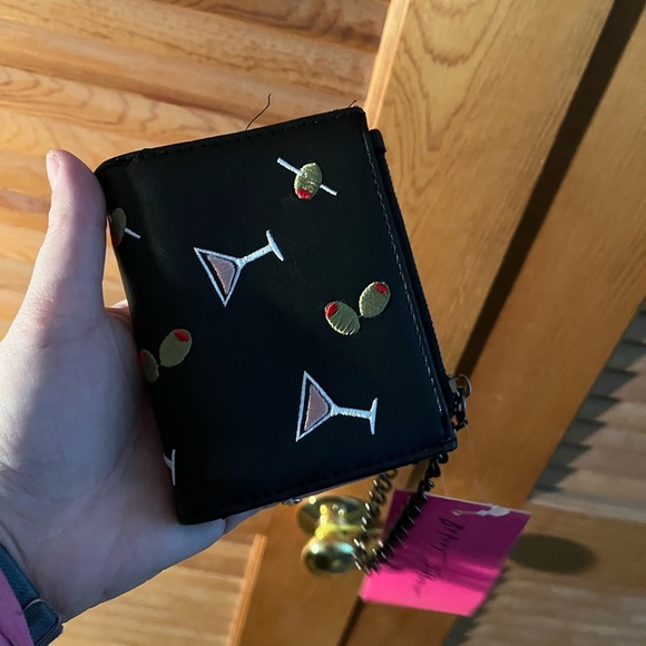 Betsey Johnson martini olives wallet & card holder NWT - Picture 2 of 5